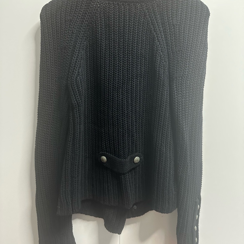 Comptoir Des Cotonniers Black V-Neck Sweater - Picture 10 of 10
